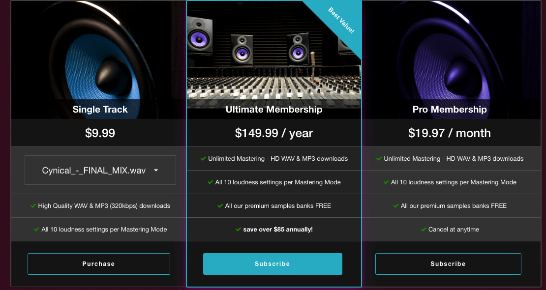 Chosen Masters Pricing