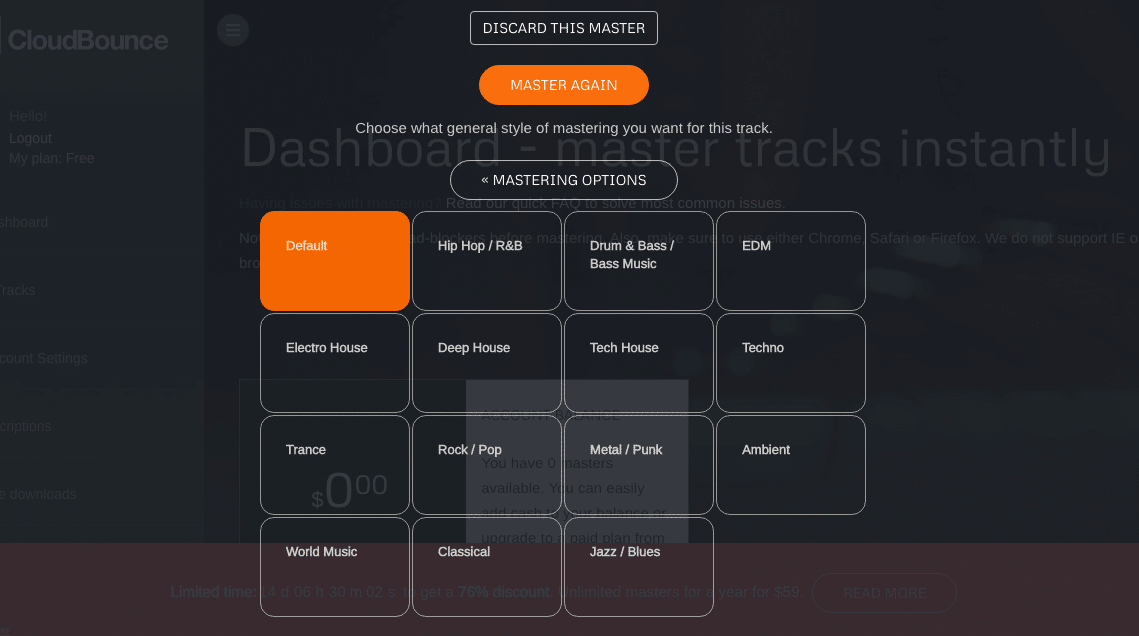 CloudBounce Customisability